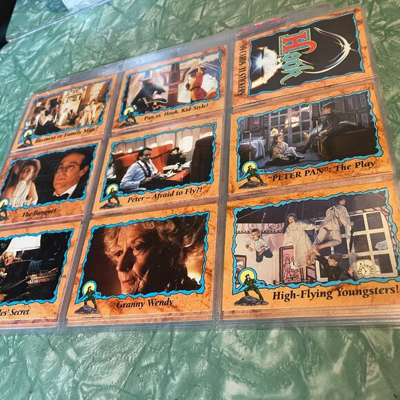 *♪ Topps 1991 Hook Movie Cards 63 Glossy Cards in plastic binder sleeves *♪ - Picture 3 of 6
